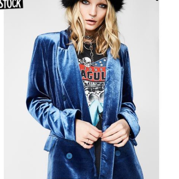 Jackets & Blazers - My gorgeous blue velvet blazer